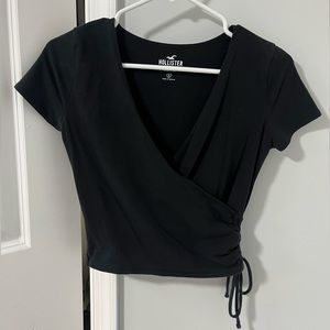 Black Hollister crop top
